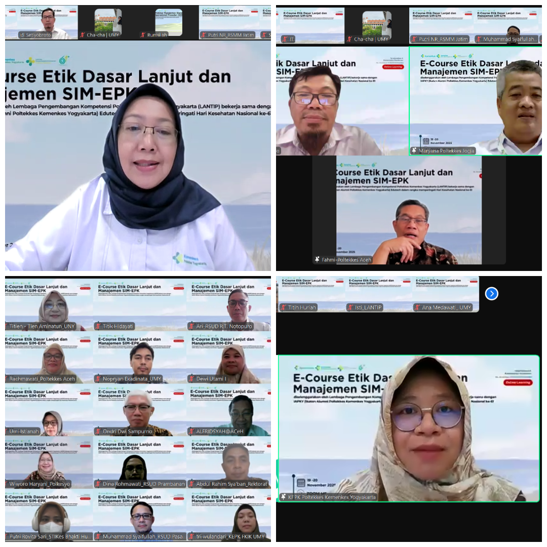 Penguatan Kompetensi KEPK: E-Course Etik Dasar Lanjut dan SIM-EPK 2025
